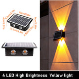 Solar Wall LED Light Outdoor Garden Decoration Wall Lamp High Brightness Up And Down Luminous Lighting Outdoor Solar LED Lamp