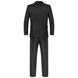 Men Gentleman Suit 2Pcs Formal Uniform Long Sleeve Lapel Blazer Jacket with Pants Office Meetings Business Wedding Party Outfits