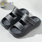 Summer Men Slippers Thick Sole Outdoor Beach Sandal Soft Comfortable Flat EVA Clouds Slides Casual Sneaker Shoes New Man Sandals