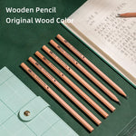 DELI Natural Wooden Pencil 2B HB 10PCS Pack Black Lead Wood Writing Pencils Office School Stationery