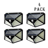 100 LED Solar Wall Lights Waterproof Outdoor Solar Lamp Wireless Solar Powered Sunlight Street Light for Garden Decoration