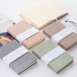 Blank And Grid Paper Notebook Linen Hard Cover 256 Pages Journal Supplies Notebook Office School Supplies Stationery