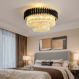 BOSSEN LED modern crystal ceiling light circular/square bedroom living room ceiling light.