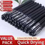 Black Frosted Gel Pen Carbon Pen Signature Pen Red And Blue Student Office Examination Special Pen Wholesale Ins High Color Valu