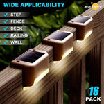 Solar Lamp Path Deck Outdoor Garden LED Lights Waterproof Balcony Lighting Decoration for Patio Stair Fence Solar Light Outdoors