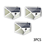 2/4/8/10PCS Solar Light Outdoor 100 LED Wall Lamp PIR Motion Sensor Lamp Waterproof LED Lights For Garden Street Decoration