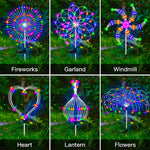 Solar Firework LED Stake Lights Outdoor Garden Decor Pathway Fairy Light Waterproof Yard Lawn Patio Landscape Decor Solar Lamp