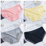 4PCS Girl Underwear Teenage Underpants Young Girl Briefs Lace Cotton Girl Panties Girl Panties Kids Underwear