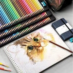 48/72/120/150/200 Colors Professional Colored Pencils Lead Watercolor Drawing Set for Art School Supplies