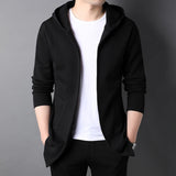 DILEMO Coats High End New Brand Designer Casual Fashion Korean Style Zipper Jackets For Men Solid Color Hooded Men Clothes