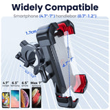 Joyroom Bike Phone Holder 360° View Universal Bicycle Phone Holder for 4.7-7 inch Mobile Phone Stand Shockproof Bracket GPS Clip