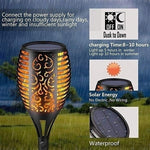 1/2/4/6/8/10Pcs Solar Flame Torch Lights Flickering Light Waterproof Garden Decoration Outdoor Lawn Path Yard Patio Floor Lamps