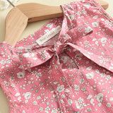 Melario Toddler Kids Baby Girl Floral Blue Blouse T-shirt Pants Summer 2PCS Suit Infant Girl Clothes 2-6 Years New Girls Outfits