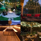 10M Ball LED String Lights Outdoor Ball Chain Lights Garland Lights Bulb Fairy Lights Party Home Wedding Garden Christmas Decor