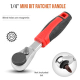 Mini 1/4 Ratchet Wrench Double Ended Quick Socket Ratchet Wrench Screwdriver Hex Torque Wrenches Set Spanner Hand Repair Tools