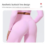 Hearuisavy Women Straight-Leg Sports Pants Gym Clothing Naked Feeling Compression Wide Leg Yoga Leggings Pilates Fitness Tights