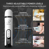 Electric Pet Nail Grinder LED Light Cat Dogs Nail Clippers USB Rechargeable Paws Nail Cutter Grooming Trimmer Pet Supplies