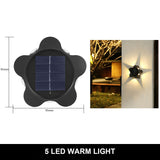 Solar Wall Lamp Outdoor Waterproof Up And Down Luminous Lighting