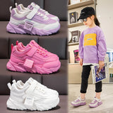 New 2023 Spring Autumn Kids Sneakers Boys Breathable Lightweight Running Shoes Big Girls Casual Sports Shoes Size 26-37