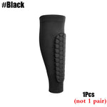 1Pcs Football Shin Guards Leg Sleeves Honeycomb Nylon Support Sock Shin Protector Soccer Gear Soccer Shields Sports Legging