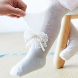 Baby Tights Infant Girls Pantyhose Lace Bow Flower Hosiery Stockings Summer Spring Autumn Mesh Socks for Newborn Kids Toddler