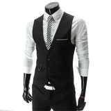 2023 New Arrival Dress Vests For Men Slim Fit Mens Suit Vest Male Waistcoat Gilet Homme Casual Sleeveless Formal Business Jacket