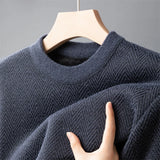 New Men's Casual Pullover Fashion Sweater Autumn and Winter Warm Top