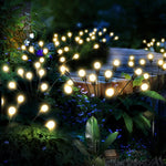 8Pack Solar Firefly Lights 10LED Solar Garden Lights Outdoor Waterproof Swaying Light for Yard Patio Pathway Decoration