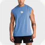 2024 Summer new Gym Vest Men Bodybuilding Sleeveless Sports Tank Top quick-drying mesh Fitness Running Tank Top men Clothes