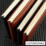 A5/B5 Leather Business Notebook  2Colors 80Pages  Journal Agenda Organizer Student Stationery Supplies