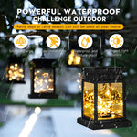 Solar Lantern Light LED Waterproof Portable Garden Decor Hanging Light Outdoor Yard Festival Decor Atmosphere Lamp Power Solar