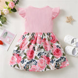 1-5 Years Little Girl Princess Dress Clothing Baby Girl Sleeveless Floral Fashion Dress Children Girl Daily Holiday Clothes