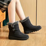 2024 Waterproof Winter Boots for Women Faux Fur Long Plush Snow Boots Woman Platform Ankle Boots Warm Cotton Shoes