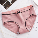 4Pcs/Lot Cotton Underwear Cute Knot Soft Breathable Briefs Young Panties Solid Girl Children Clothes