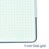 A5 Dotted Notebook Cloth Hardcover 100 GSM Paper Planner Diary Notepad Journal Students Agenda Stationery Office School Supplies