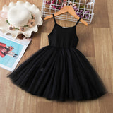 Cute Girls Dress New Summer Girl Dresses Fancy Flower Princess Dress Toddler Tutu Baby Kid Birthday Tulle Cloth Casual Wear 3 8Y