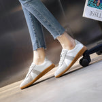 AIYUQI Women's Sneakers 2023 New Genuine Leather Ladies Moral Training Shoes Casual Spring Flat Shoes Women