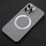 Carbon Fiber for iphone 12 13 14 pro Max Case Magsafe Magnetic Wireless Charging Case For iPhone 13 12 Pro Max 14Plus Hard Cover