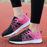 Women's Casual Flats Air Mesh Breathable Trainers Ladies Shoes Female Sneakers Women Basket Tenis Feminino