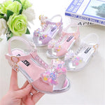 Girls Flat Heel Sandals Kids Girls Spring Summer Little Kids Princess Dress Bow Fashion Teenage Shoes