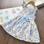 Melario Bow Girl Princess Dress New Summer Kid Girls Dress Floral Sweet Children Party Suits Butterfly Costume Children Clothing