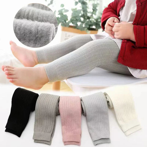 Winter Baby Girls Tights and Leggings Hot Toddler Kid Girl Ribbed Stockings Cotton Warm Pantyhose Solid Tight Autumn Style 0-6T