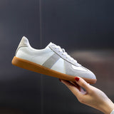 AIYUQI Women's Sneakers 2023 New Genuine Leather Ladies Moral Training Shoes Casual Spring Flat Shoes Women