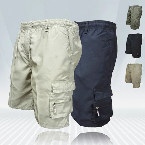 Fashion Men's Military Cargo Shorts Mens Tactical Pants Casual Big Pocket Sports Slacks Cargo Panels Trousers Plus Size for Male