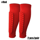 Honeycomb Soccer Shin Guards Football Shields Professional Sports Legging Shinguards Leg Sleeves Protective Gear Shank Protector