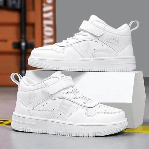 Children Shoes Girls Sneaker White Leather Kids Casual Shoes Fashion School 6 To 12 Years Running Sports Tennis Girl Sneaker