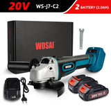 WOSAI MT Series M14 Brushless Angle Grinder 20V Lithium-Ion Battery Machine Cutting Cordless Electric Angle Grinder Power Tools