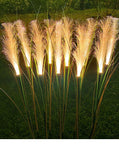 8Pcs 2023 New Style LED Solar Garden Light Fiber Optic Reed Light Outdoor Decorative Solar Flower Light Garden/Yard/Lawn