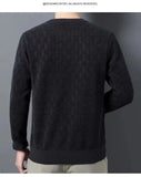 Spring Autumn 100% Pure Merino Wool Pullover Sweater Men O-neck Long-sleeve Cashmere Knitwear Female Clothing Grace