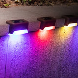 1/4/10/20pcs LED Solar Stair Light Waterproof Outdoor Garden Passage Courtyard Terrace Guardrail Step Light Landscape Light